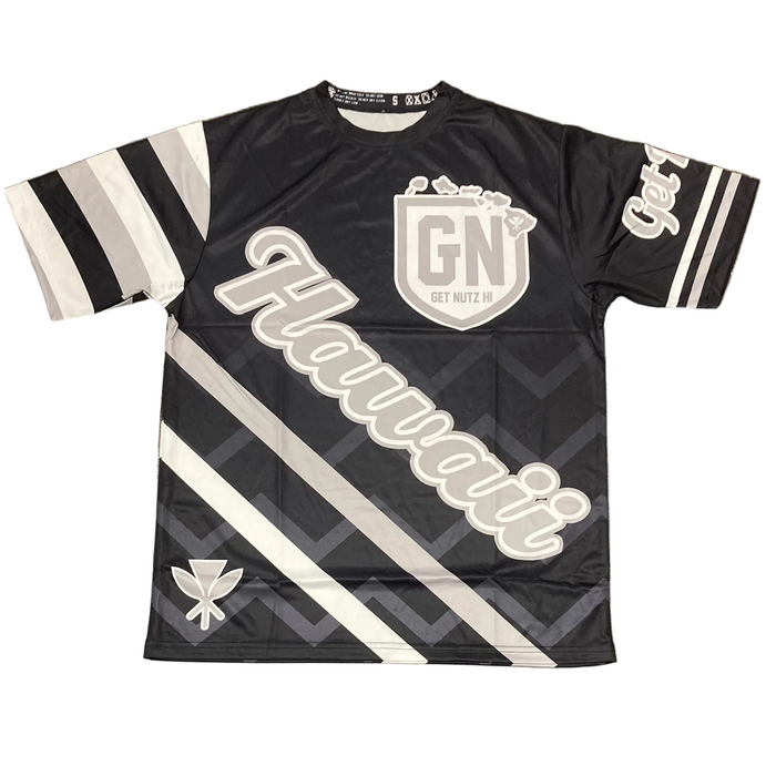 Get Nutz Hawaii, Hawaii Striped Sublimated Jersey - Adult Get Nutz Hawaii