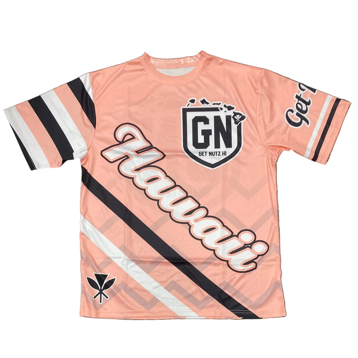 Get Nutz Hawaii, Hawaii Striped Sublimated Jersey - Adult Get Nutz Hawaii