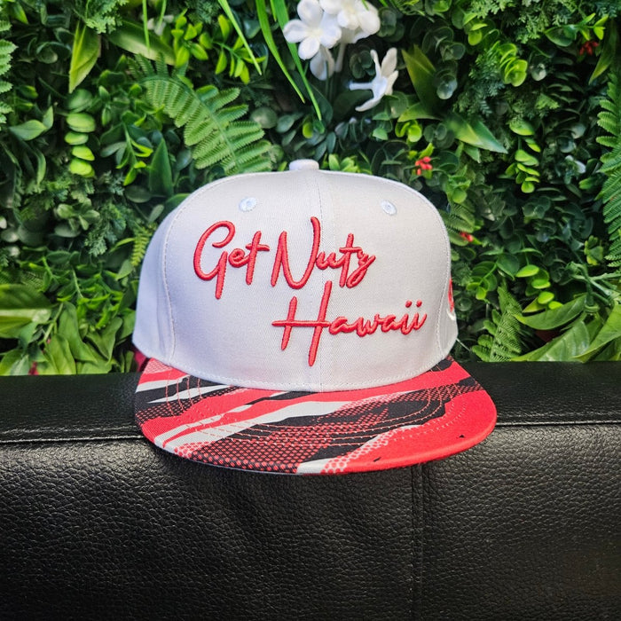 Get Nutz Hawai‘i Keiki Snapback Hat – Camo Brim-Hat-Leilanis Attic
