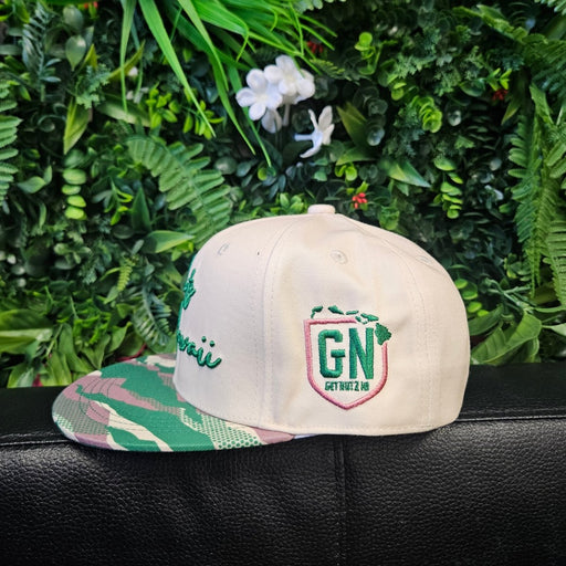 Get Nutz Hawai‘i Keiki Snapback Hat – Camo Brim-Hat-Leilanis Attic