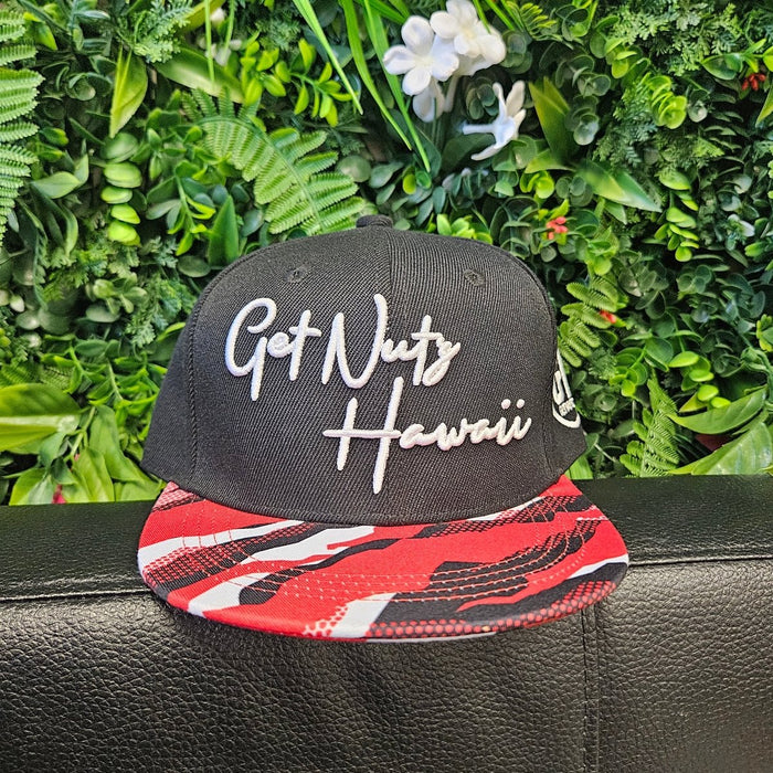 Get Nutz Hawai‘i Keiki Snapback Hat – Camo Brim-Hat-Leilanis Attic