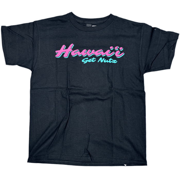Get Nutz Hawaii Script T-Shirt - Youth Get Nutz Hawaii