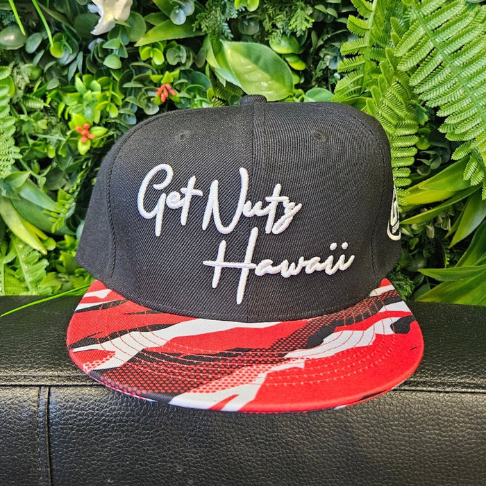 Get Nutz Hawai‘i Snapback Hat – Camo Brim - Hat