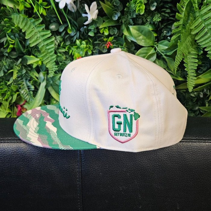 Get Nutz Hawai‘i Snapback Hat – Camo Brim - Hat
