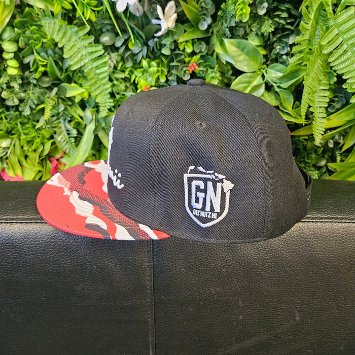 Get Nutz Hawai‘i Snapback Hat – Camo Brim - Hat
