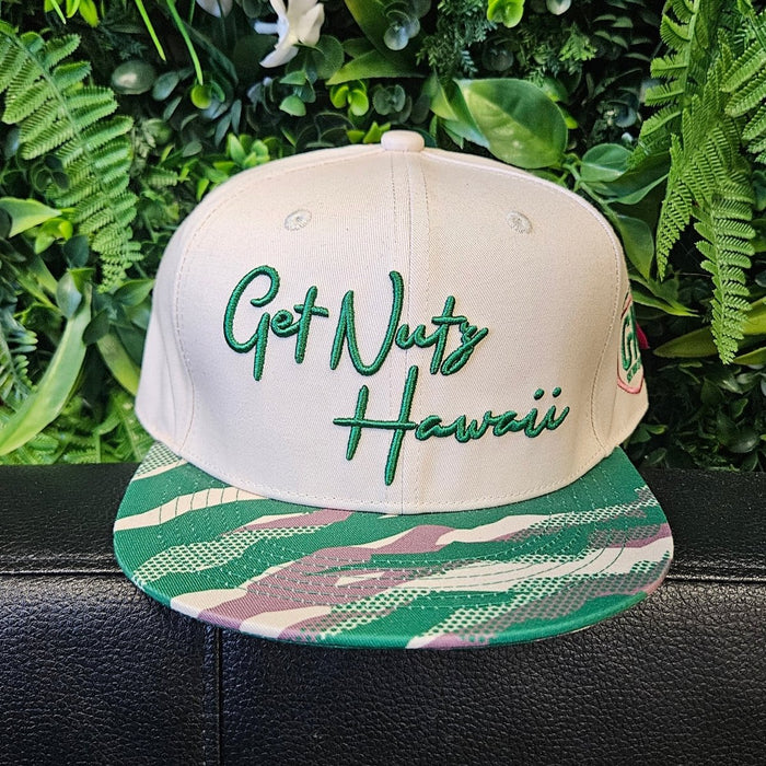 Get Nutz Hawai‘i Snapback Hat – Camo Brim - Hat