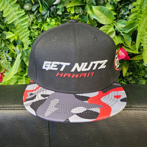 Get Nutz Hawai‘i Snapback Hat – Splash Camo - Hat