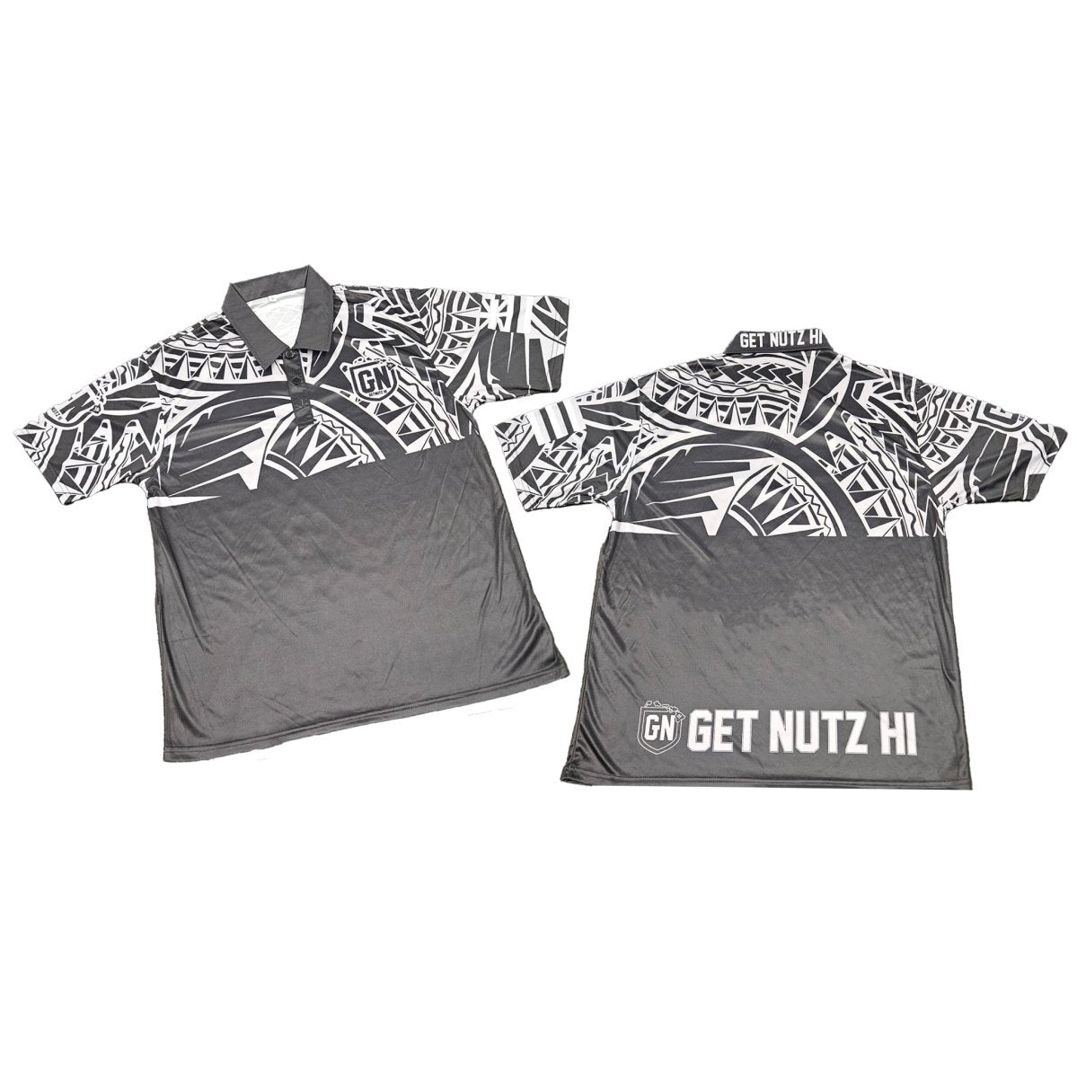 Get Nutz Hawaii - Tribal Dri-FIT Polo — Leilanis Attic