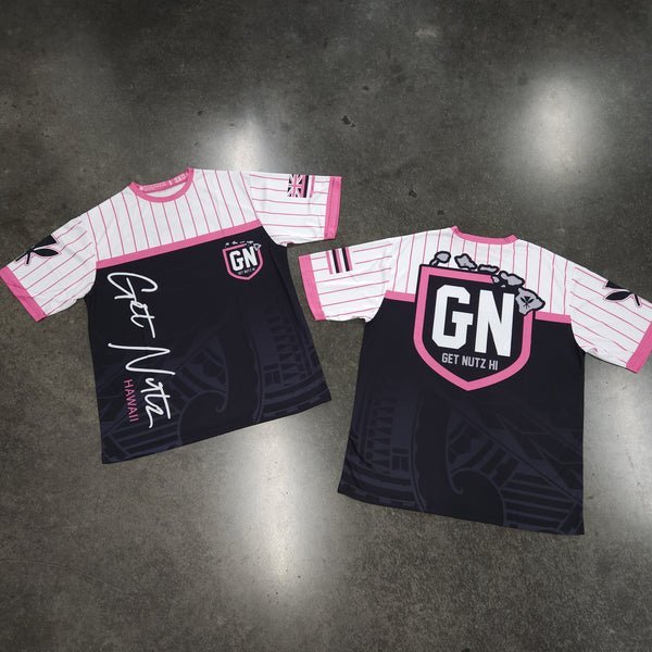 Get Nutz Pinstripe Jersey - Baseball Jersey - Leilanis Attic