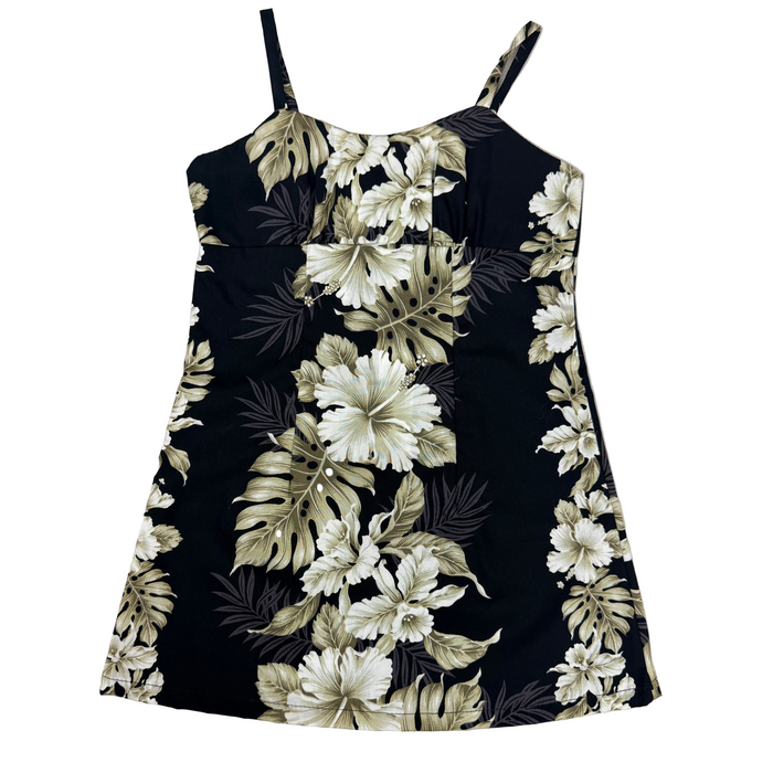 Girls Hibiscus Monstera Dress Ky's International