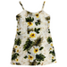 Girls White Hibicus Palms Dress Ky's International