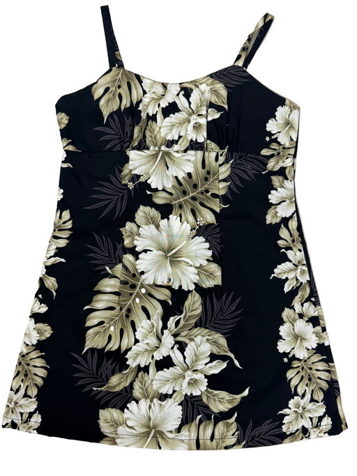 Girls Hibiscus Monstera Dress Ky's International