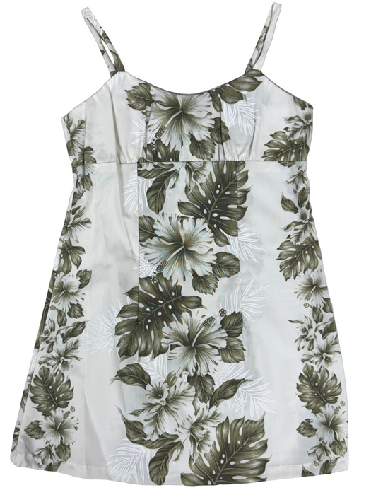Girls Hibiscus Monstera Dress Ky's International