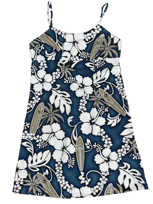 Girls Hibiscus Surfboard Dress Ky's International