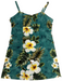 Girls White Hibicus Palms Dress Ky's International