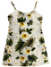 Girls White Hibicus Palms Dress Ky's International
