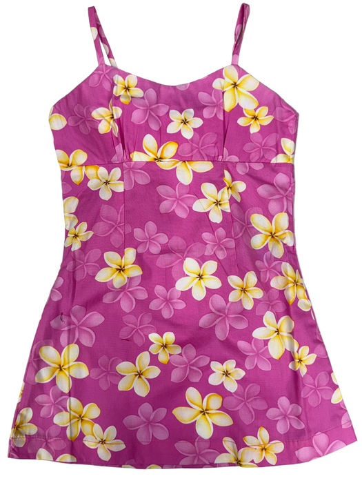 Girls Yellow Plumeria Dress Ky's International