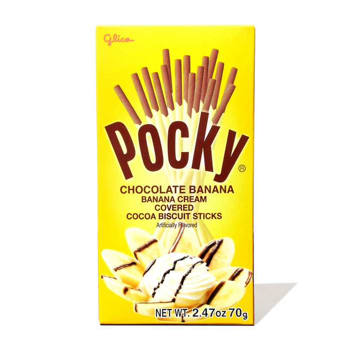 Glico Pocky Chocolate Banana Covered Biscuit Sticks, 2.47 oz - cookies