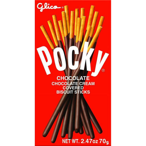Glico Pocky Chocolate Cream Covered Biscuit Sticks, 2.47 oz - cookies