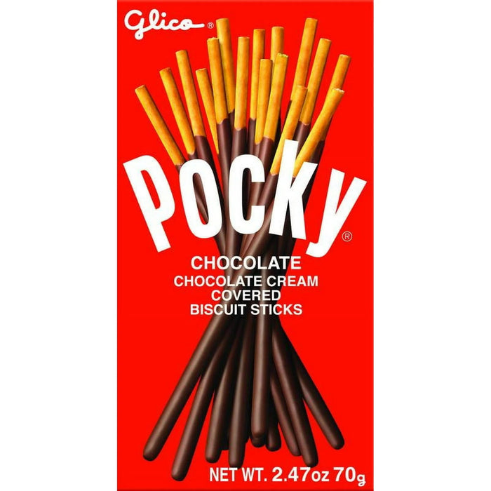 Glico Pocky Chocolate Cream Covered Biscuit Sticks, 2.47 oz - cookies