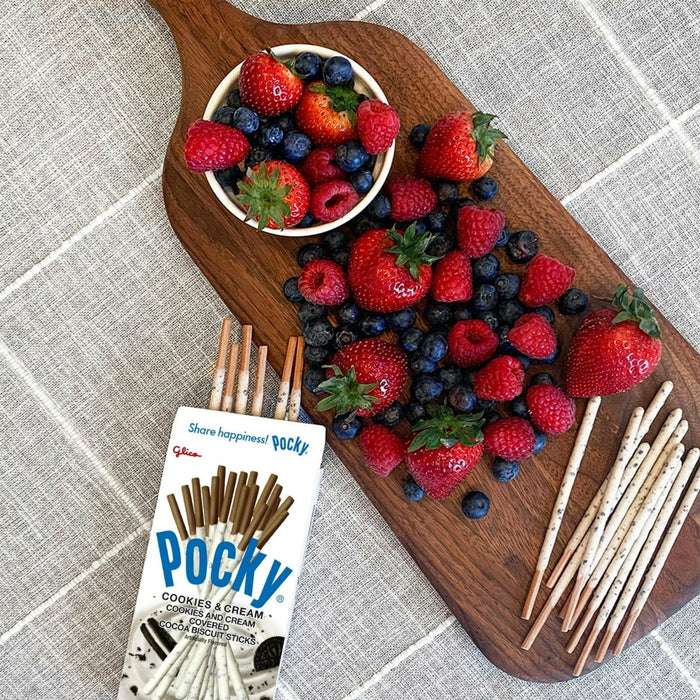 Glico Pocky Cookies and Cream Covered Biscuit Sticks, 2.47 oz - cookies