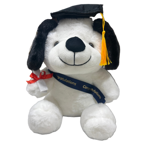 Graduation Dog Plush w/ Congratulations Sash Leilanis Attic