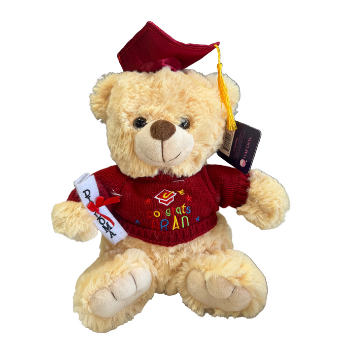 Graduation Teddy Bear, 12" Tall Leilanis Attic