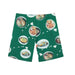 "Green/Foodie" Board Short Men's 4 Way Stretch - Wailoa - Board Shorts - Mens