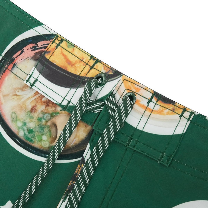 "Green/Foodie" Board Short Men's 4 Way Stretch - Wailoa - Board Shorts - Mens