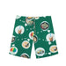 "Green/Foodie" Board Short Men's 4 Way Stretch - Wailoa - Board Shorts - Mens