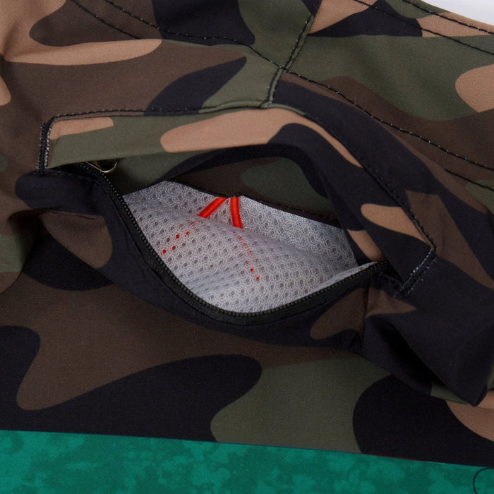 "Green/Kanaka Flag" Board Short Men's 4 Way Stretch - Wailoa - Board Shorts - Mens