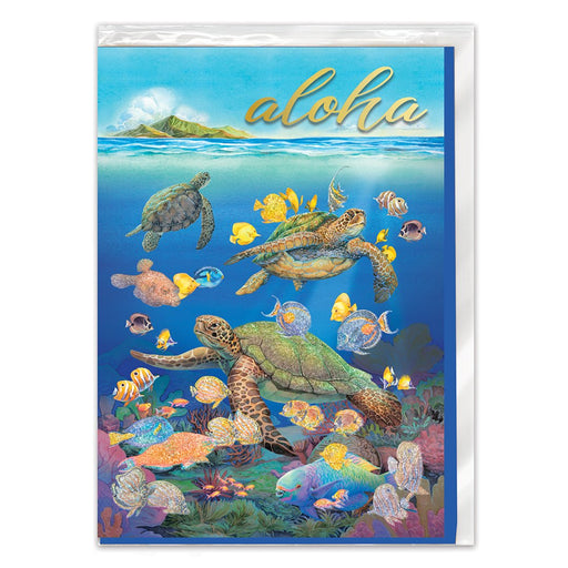 Greeting Card, Blank Ocean of Friends - Greeting Card