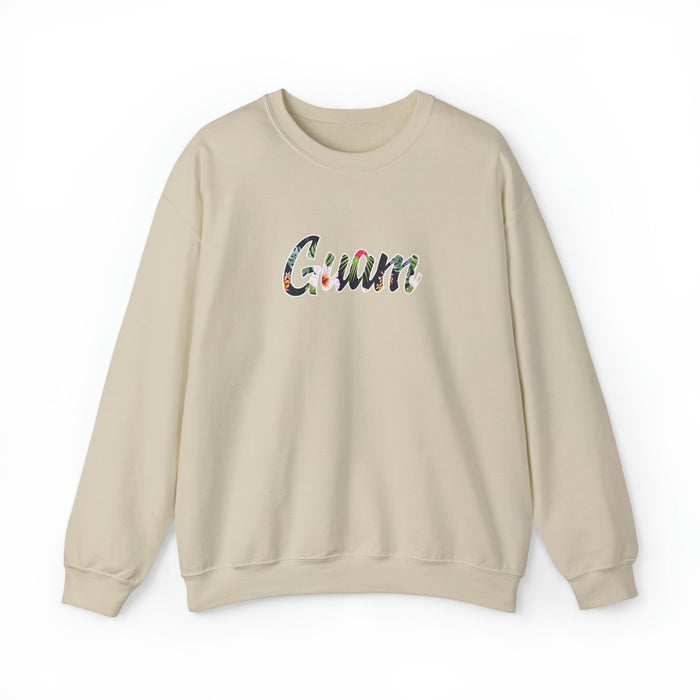 Guam Black Floral Crewneck SweatShirt - Unisex - Sweatshirt - Leilanis Attic