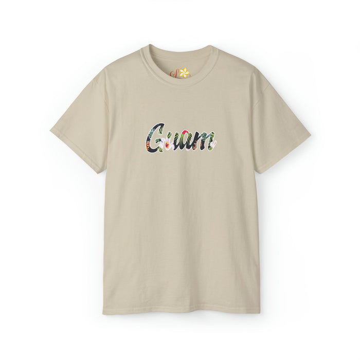 Guam Black Floral T-Shirt - Unisex - T-Shirt - Mens