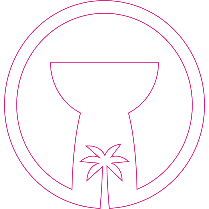 Guam Latte Stone Palm Tree - Sticker