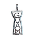 Silver pendant with 'GUAM' engraving 