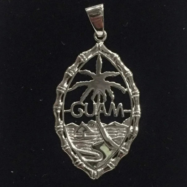 Guam Seal Pendant, Sterling Silver - Pendant