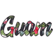 Guam Tropical Floral Sticker - Sticker