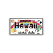 " HAWAII " ALOHA STATE MINI LICENSE PLATE FRIDGE MAGNET DK Hawaiian Collection