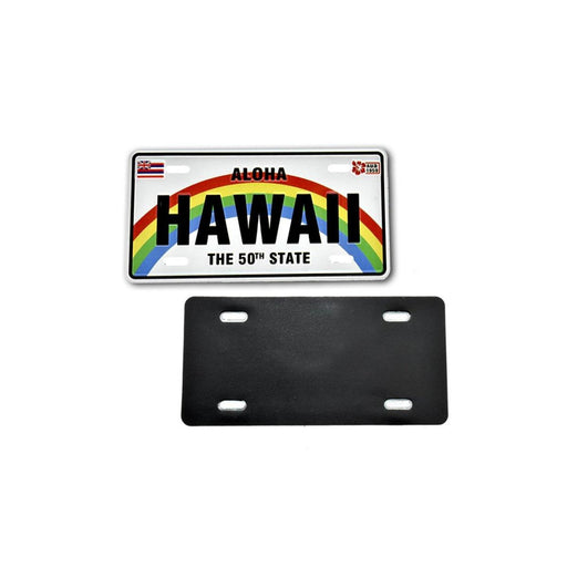 " HAWAII " THE 50TH STATE MINI LICENSE PLATE FRIDGE MAGNET DK Hawaiian Collection