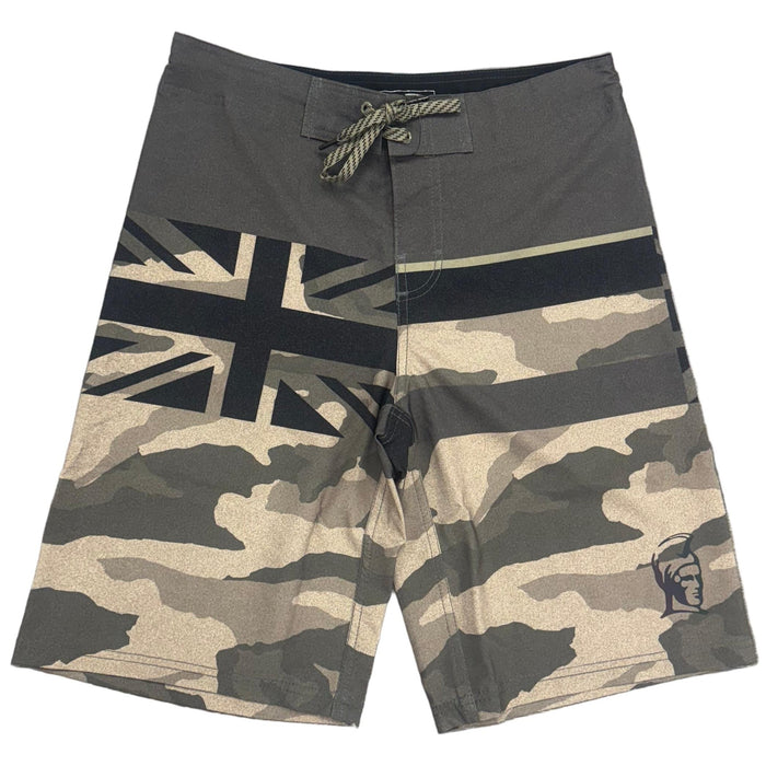 "HI Camo Flag" Board Short Men's 4 Way Stretch - Wailoa Paradise Isle Creations
