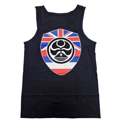 HIC "Flag Shield", Black Tank Top - Tank - Mens