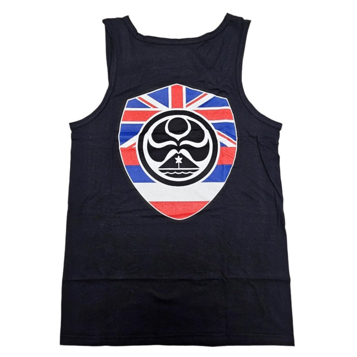 HIC "Flag Shield", Black Tank Top - Tank - Mens