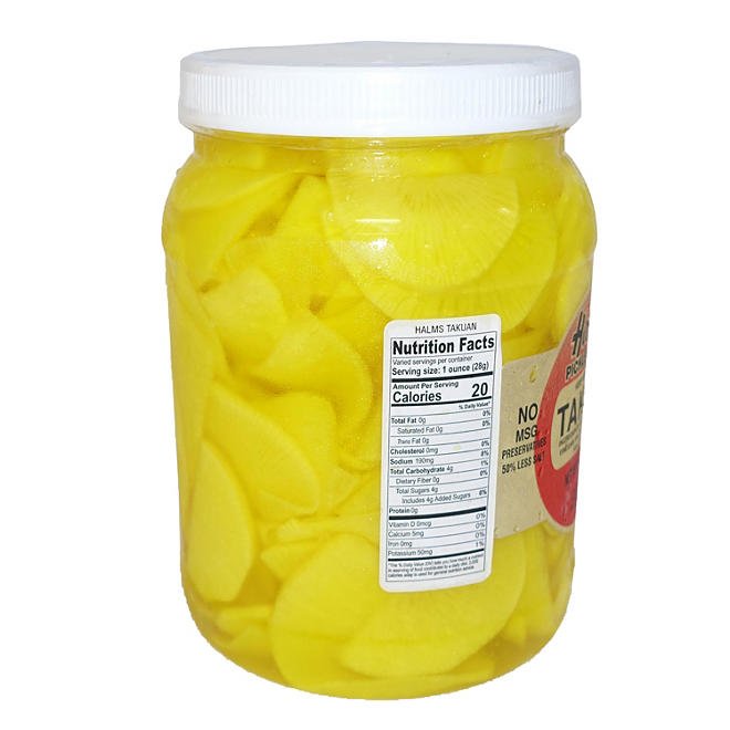 Halms Pickled Radish Takuan, 48oz - Food