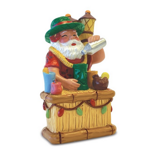 Hand Painted Ornament, Pau Hana Santa Madden