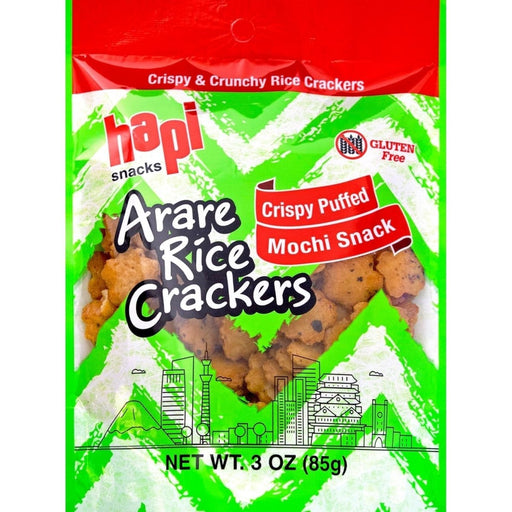 Hapi Gluten Free Crispy Puffed Mochi Snacks, 3oz - Food - Leilanis Attic
