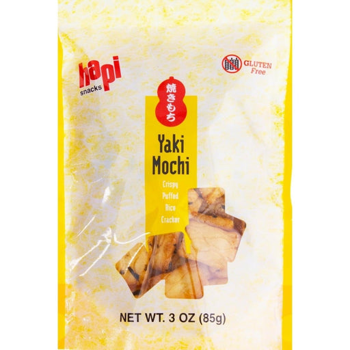 Hapi Gluten Free Crispy Puffed Yaki Mochi, 3oz - Food - Leilanis Attic