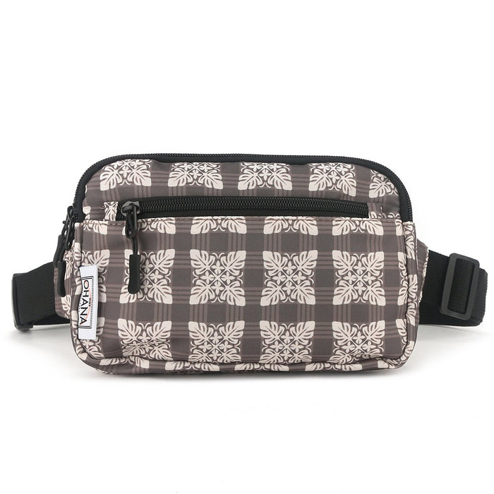Happy Wahine Belt Bag Kasie, Palaka Brown Happy Wahine