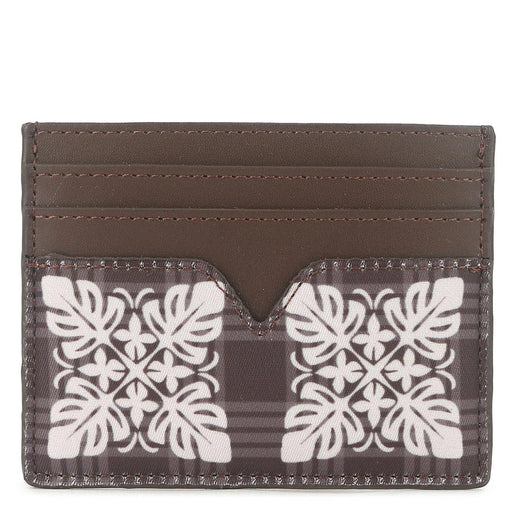 Happy Wahine, Card Case Meilany Ke'olu Quilt Palaka Brown Happy Wahine