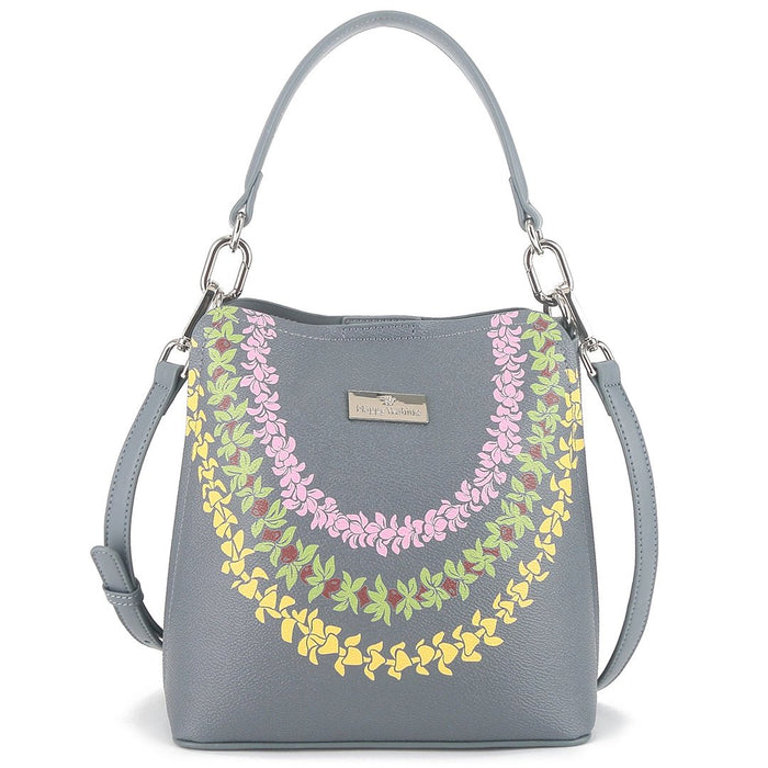 Happy Wahine, Crossbody Abby Lei Grey Happy Wahine